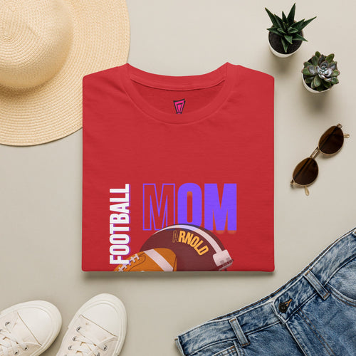 Football Mom T-Shirt — Personalized Team Helmet Wildcats Tee