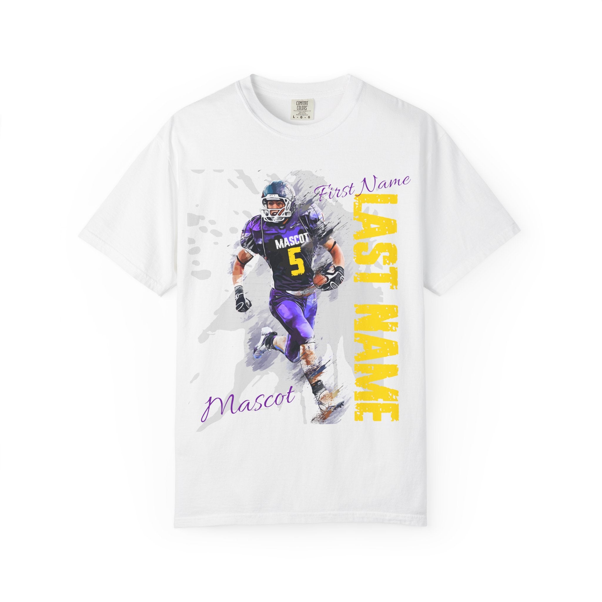 FOOTBALL SPIRIT SHIRT| PURPLE & GOLD