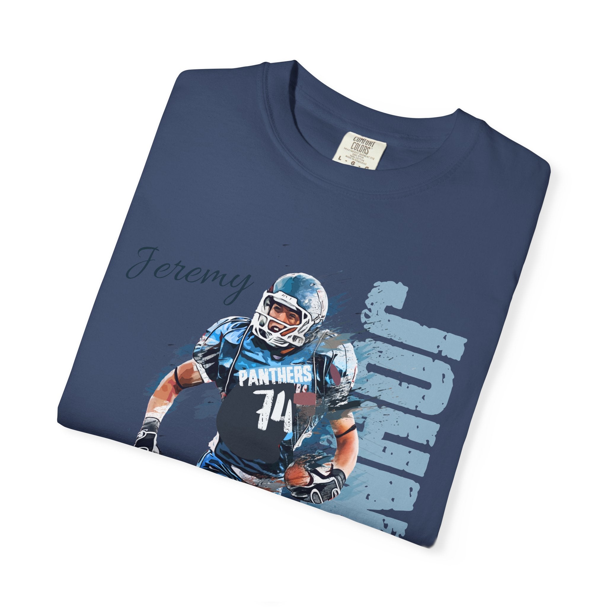 Football Spirit Shirt- Blue White & Navy
