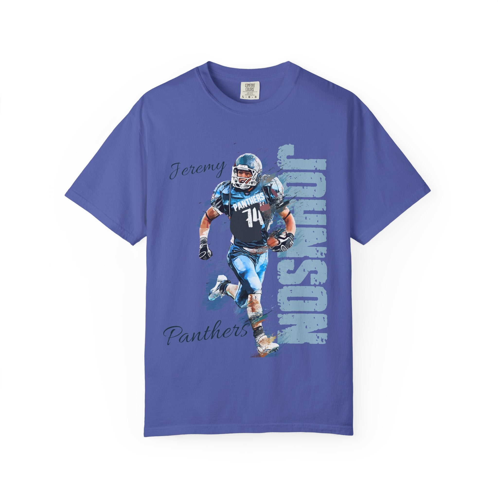 Football Spirit Shirt- Blue White & Navy
