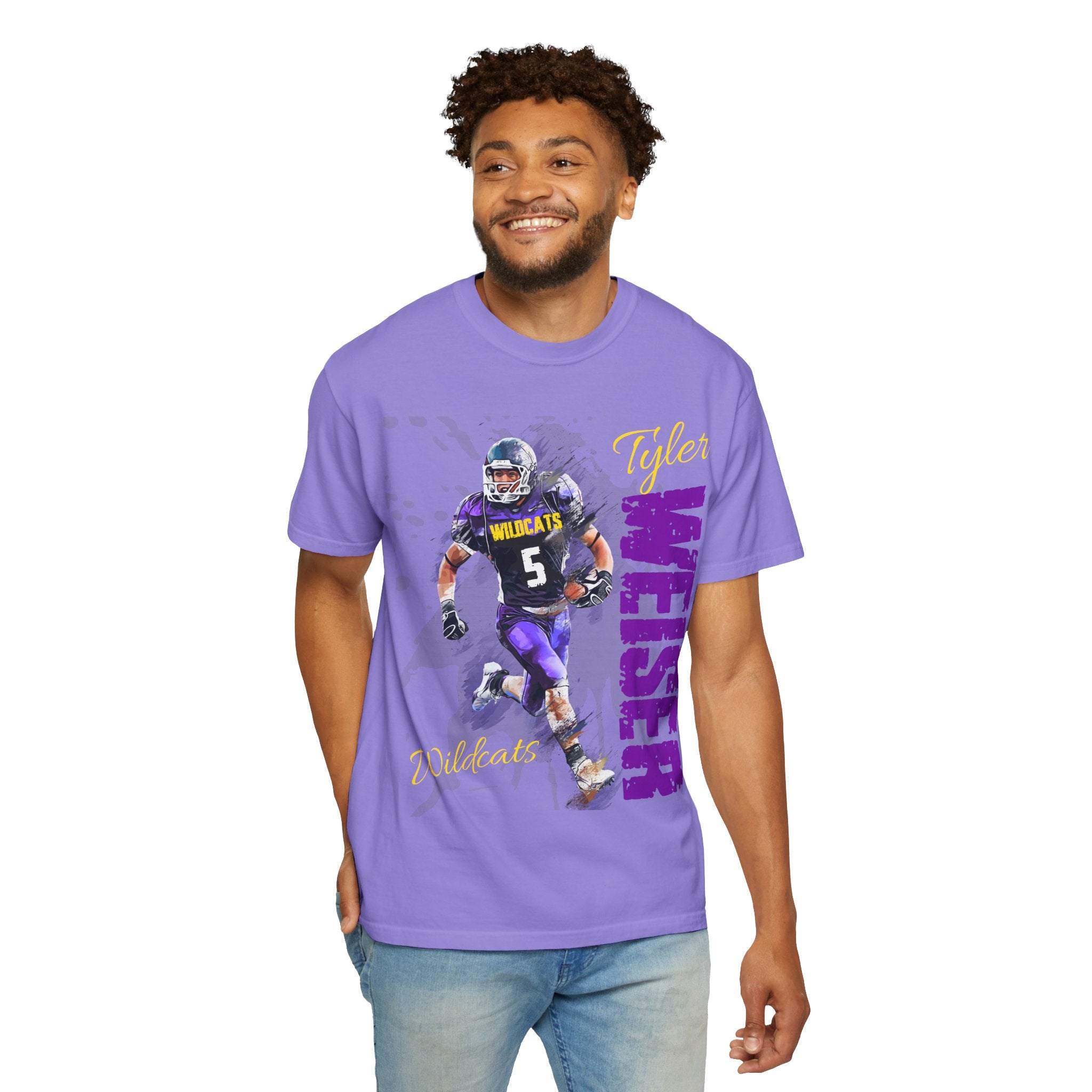 FOOTBALL SPIRIT SHIRT| PURPLE & GOLD