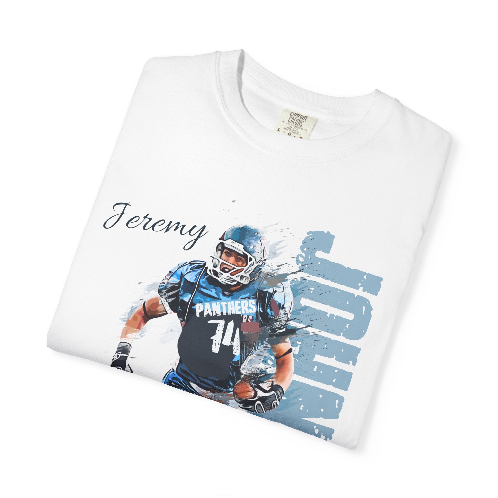 Football Spirit Shirt- Blue White & Navy