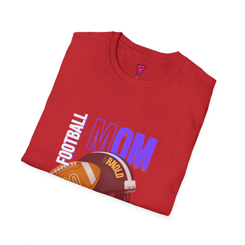 Football Mom T-Shirt — Personalized Team Helmet Wildcats Tee