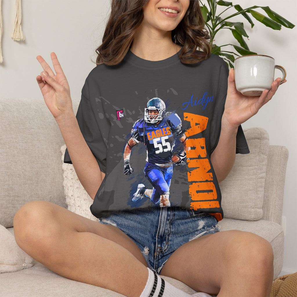 Customizable High School Football Player Name Tee Team Number Game Day Shirt