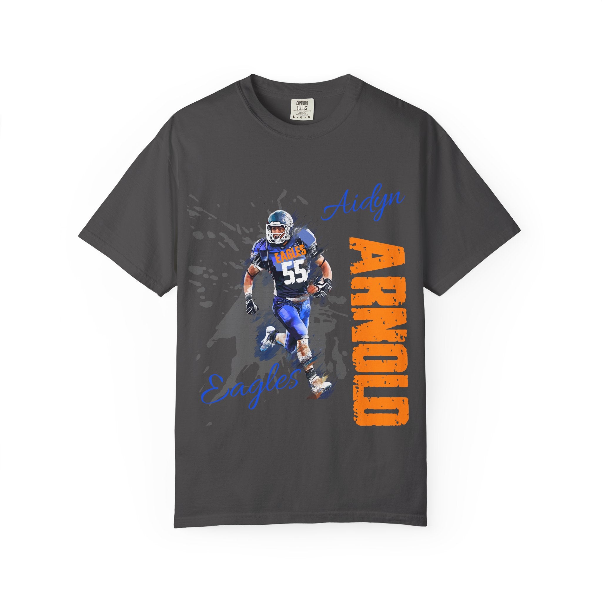 FOOTBALL SPIRIT SHIRT | BLUE & ORANGE