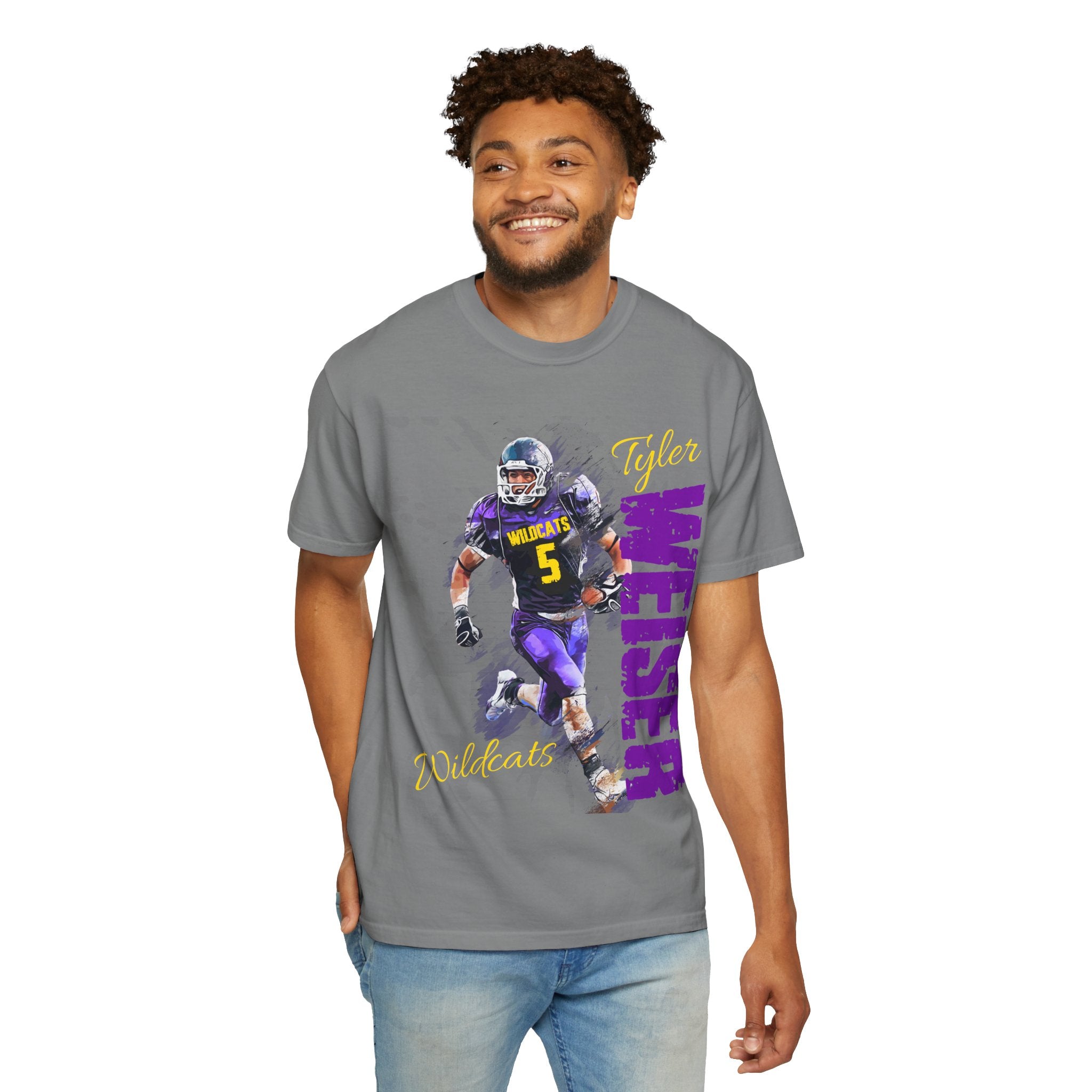 FOOTBALL SPIRIT SHIRT| PURPLE & GOLD