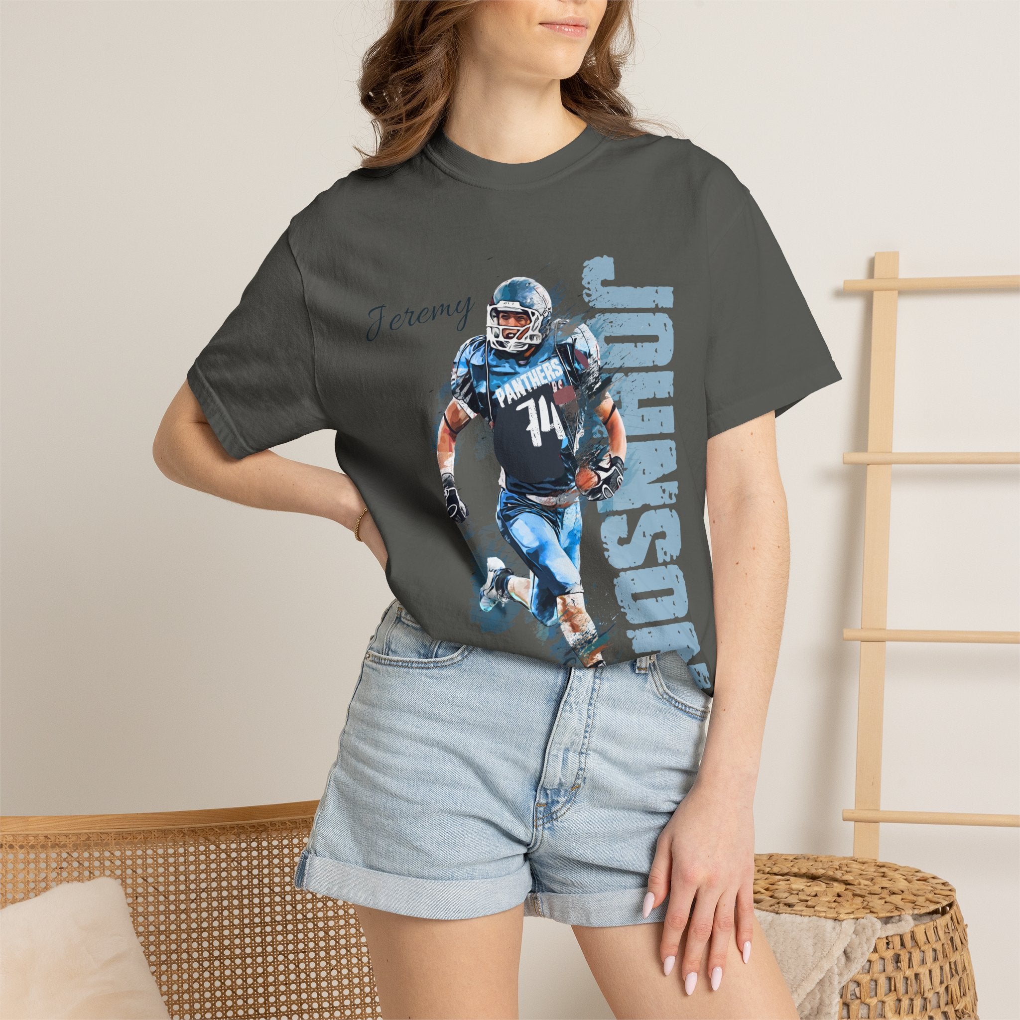 Football Spirit Shirt- Blue White & Navy