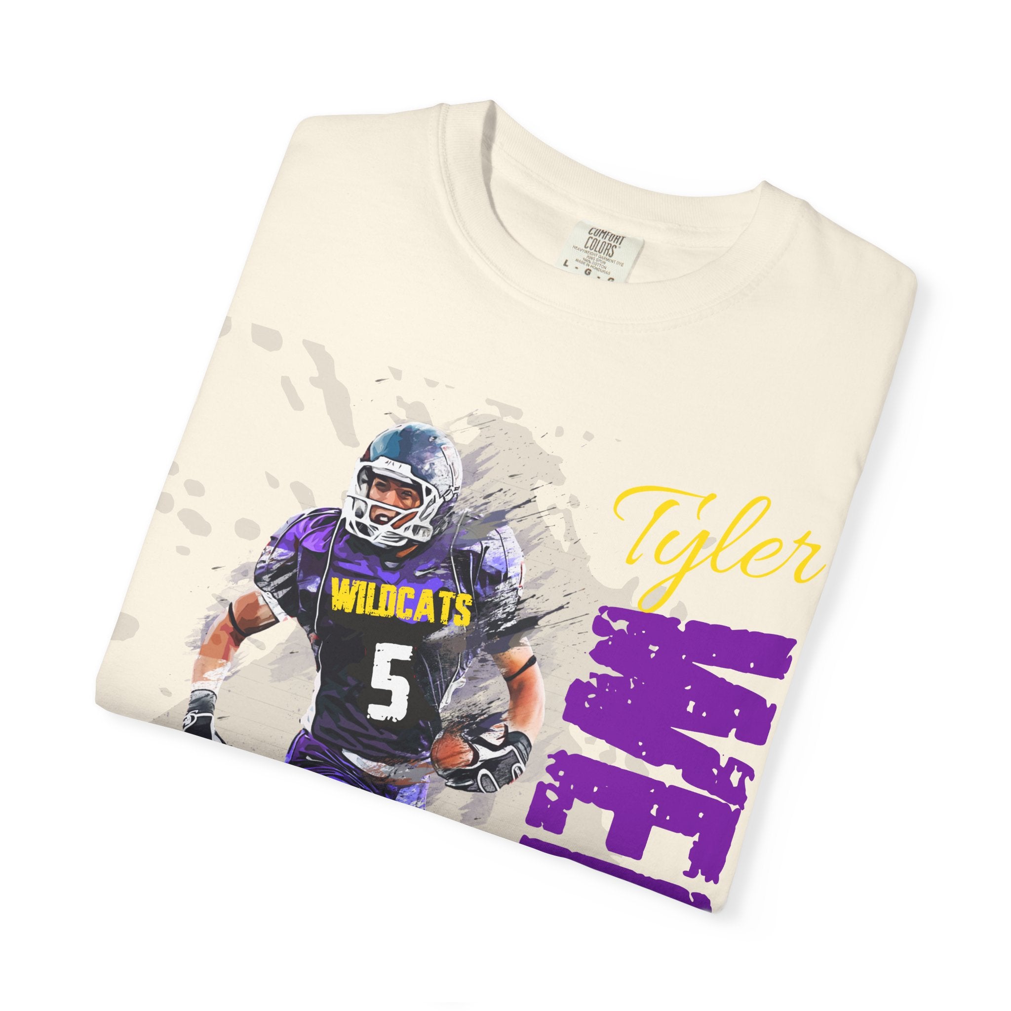 FOOTBALL SPIRIT SHIRT| PURPLE & GOLD
