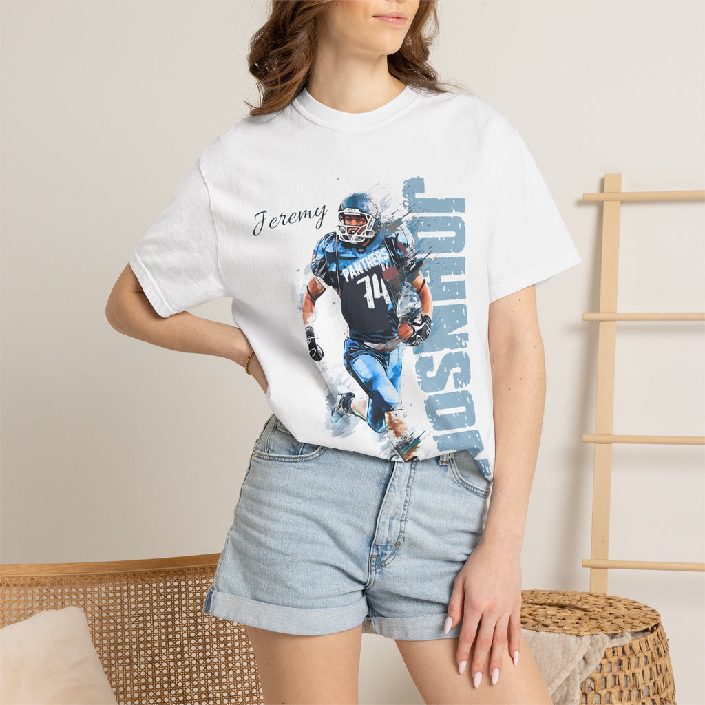 Football Spirit Shirt- Blue White & Navy