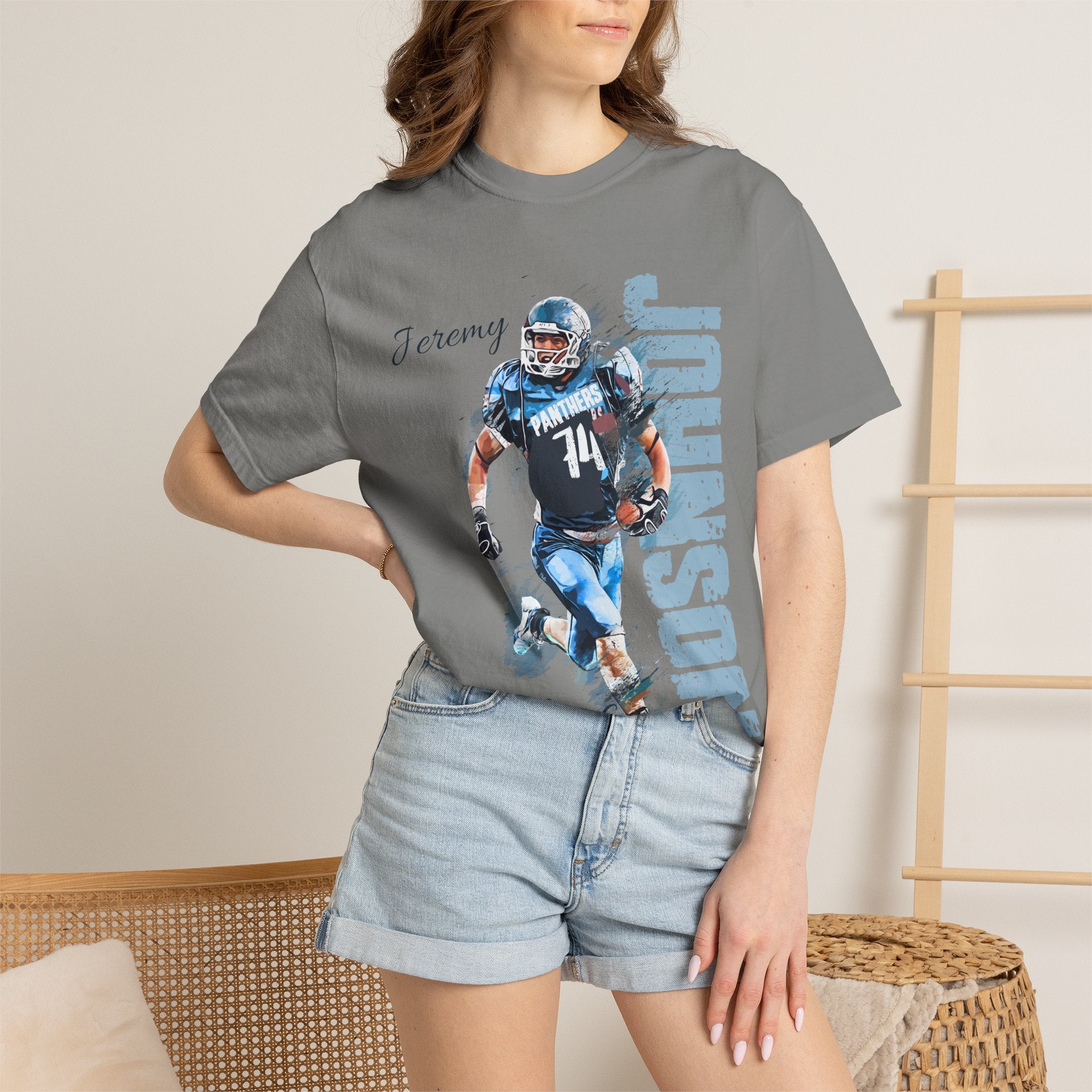 Football Spirit Shirt- Blue White & Navy