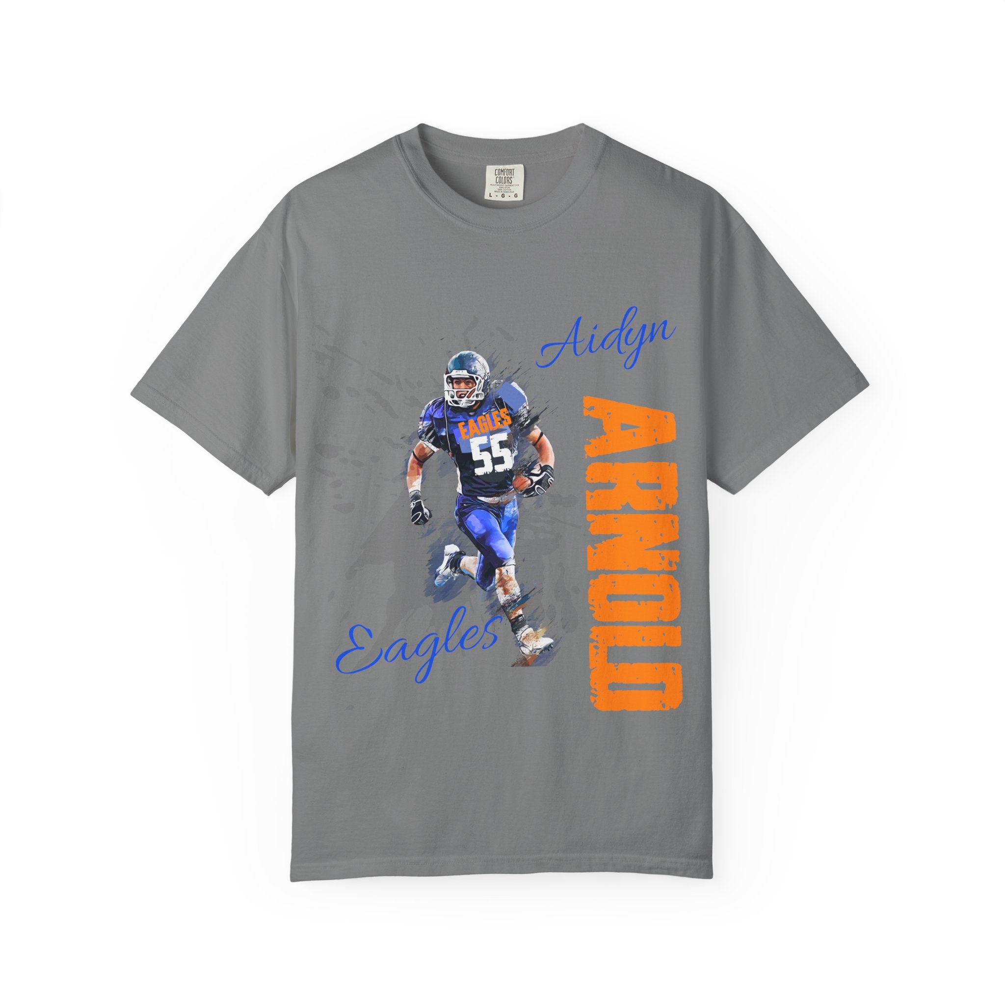 FOOTBALL SPIRIT SHIRT | BLUE & ORANGE