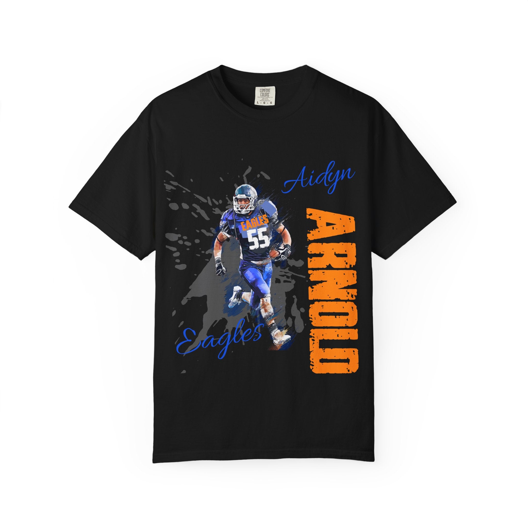 FOOTBALL SPIRIT SHIRT | BLUE & ORANGE