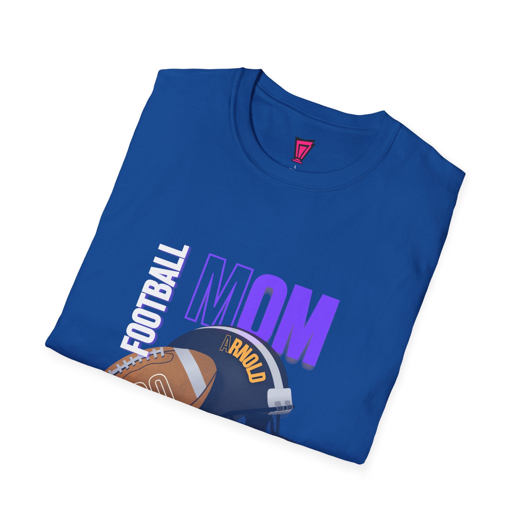 Football Mom T-Shirt — Personalized Team Helmet Wildcats Tee