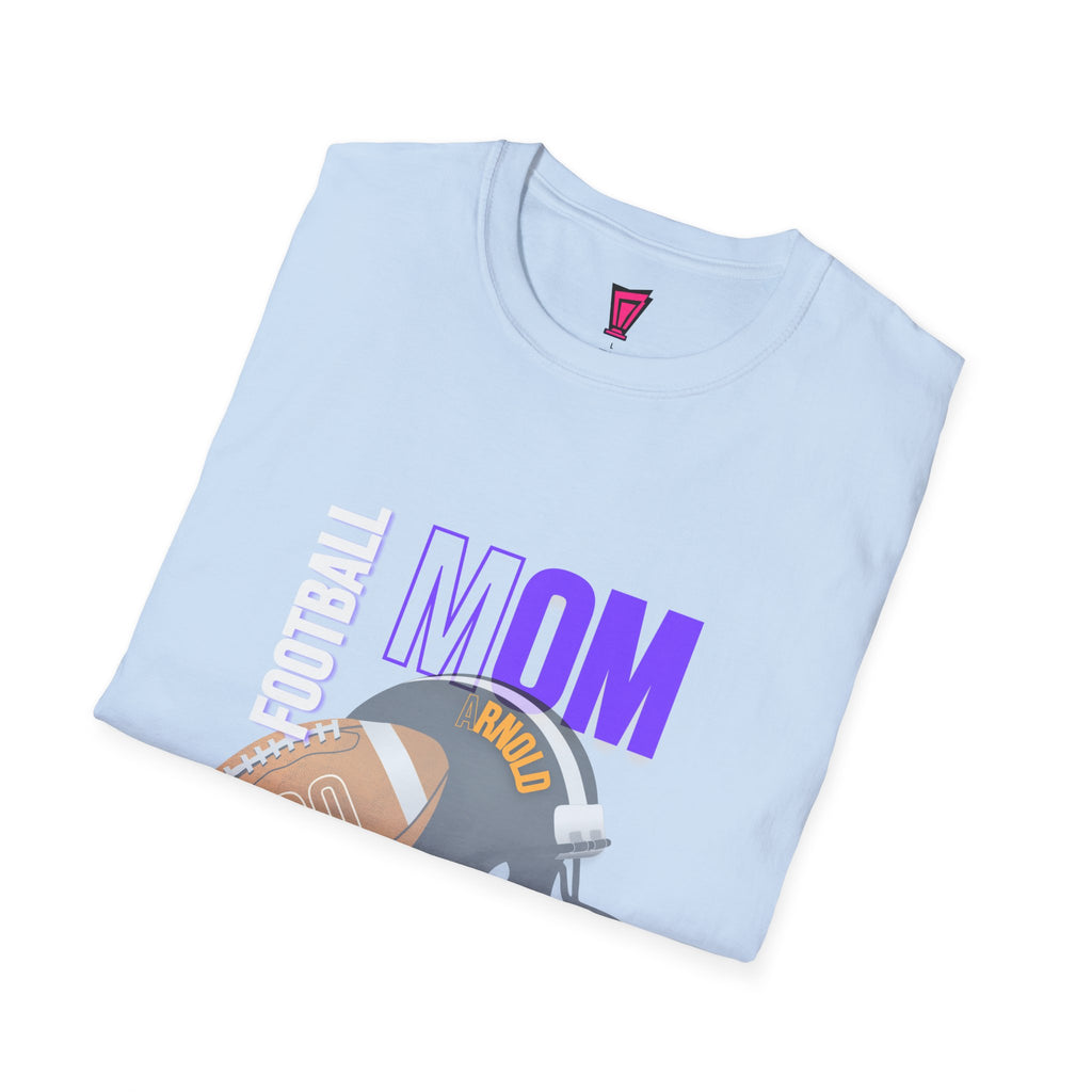 Football Mom T-Shirt — Personalized Team Helmet Wildcats Tee