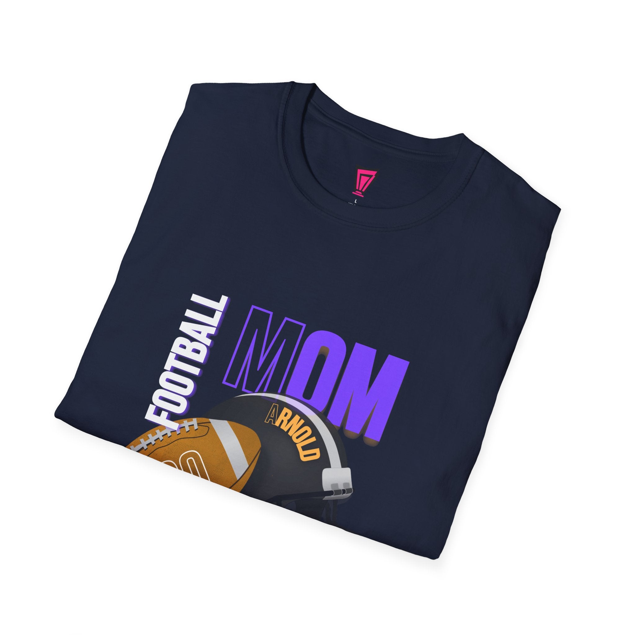 Football Mom T-Shirt — Personalized Team Helmet Wildcats Tee