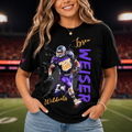 FOOTBALL SPIRIT SHIRT| PURPLE & GOLD