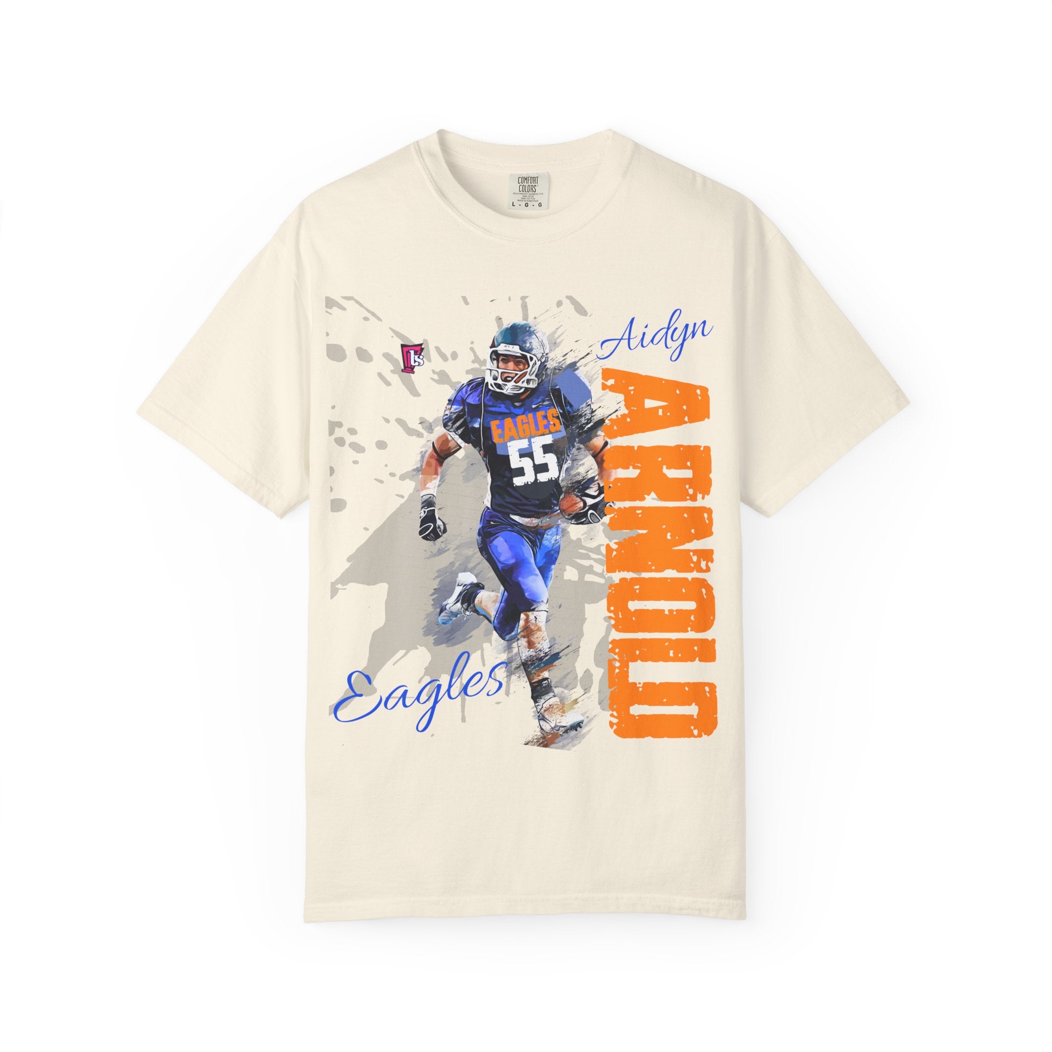 Customizable High School Football Player Name Tee Team Number Game Day Shirt
