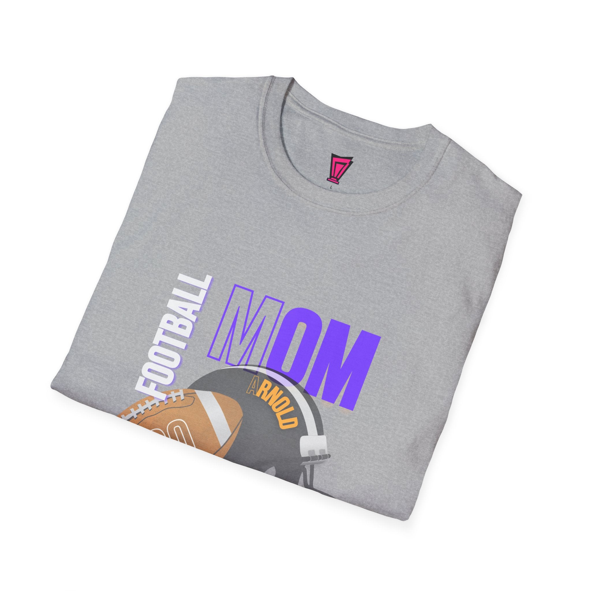 Football Mom T-Shirt — Personalized Team Helmet Wildcats Tee