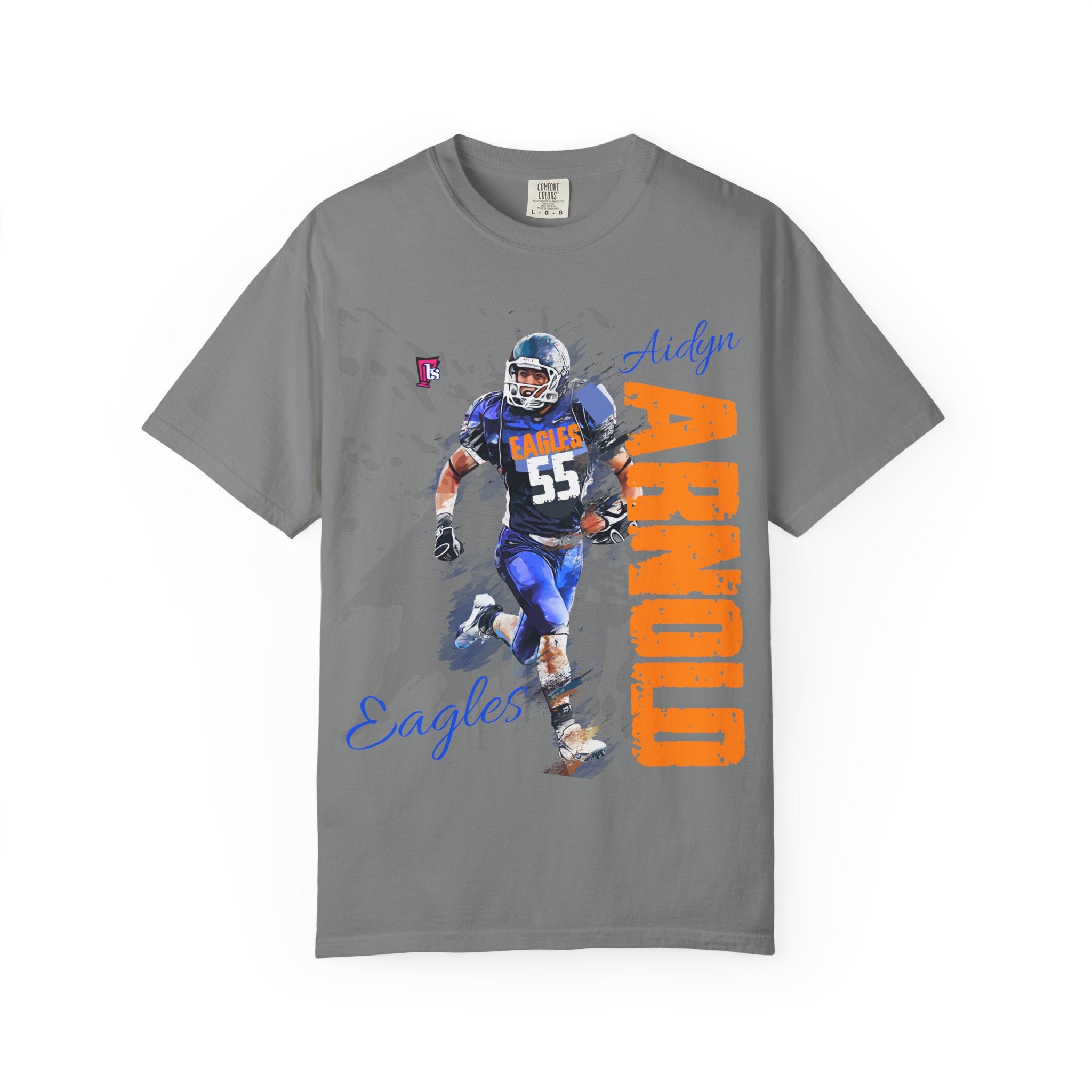 Customizable High School Football Player Name Tee Team Number Game Day Shirt