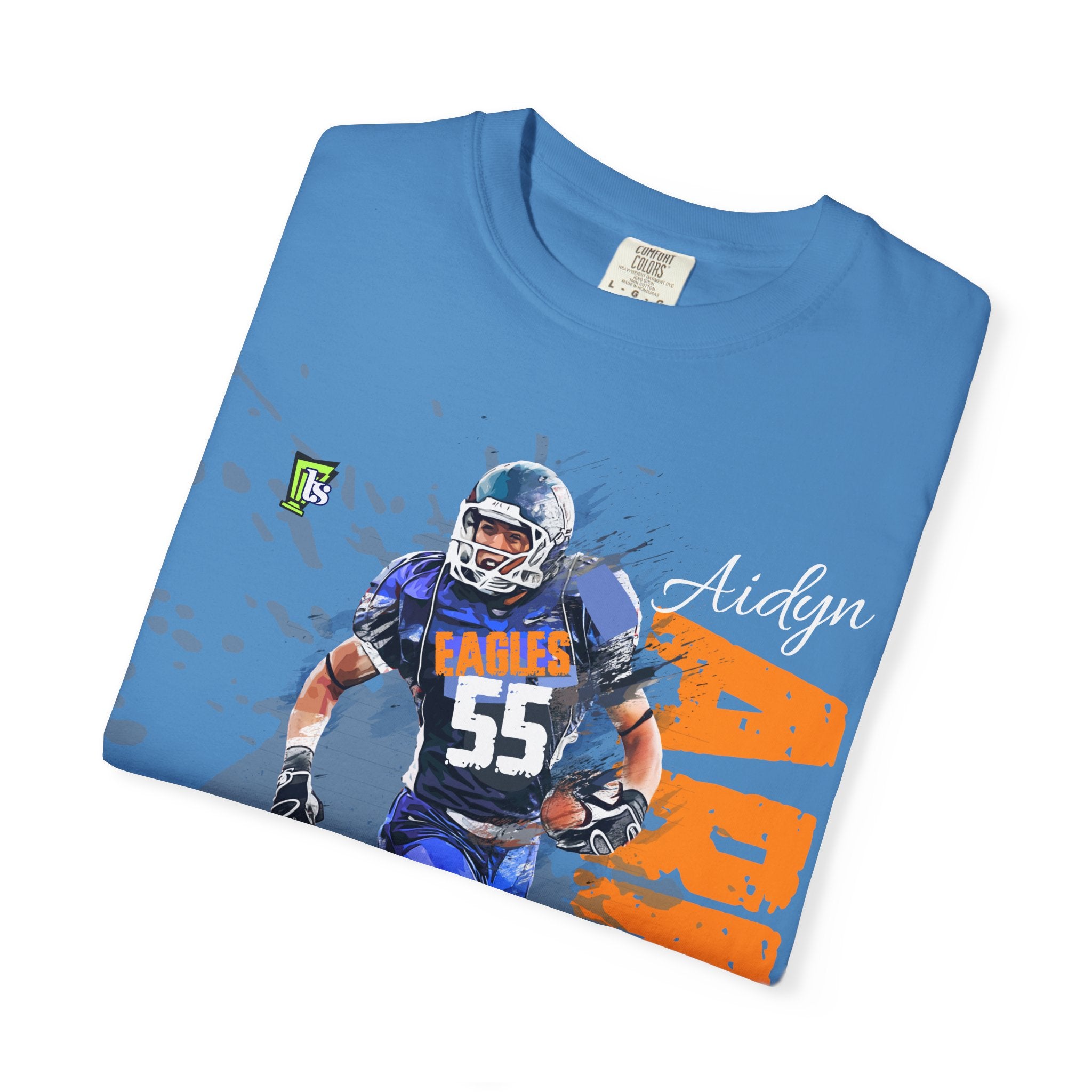 Customizable High School Football Player Name Tee Team Number Game Day Shirt