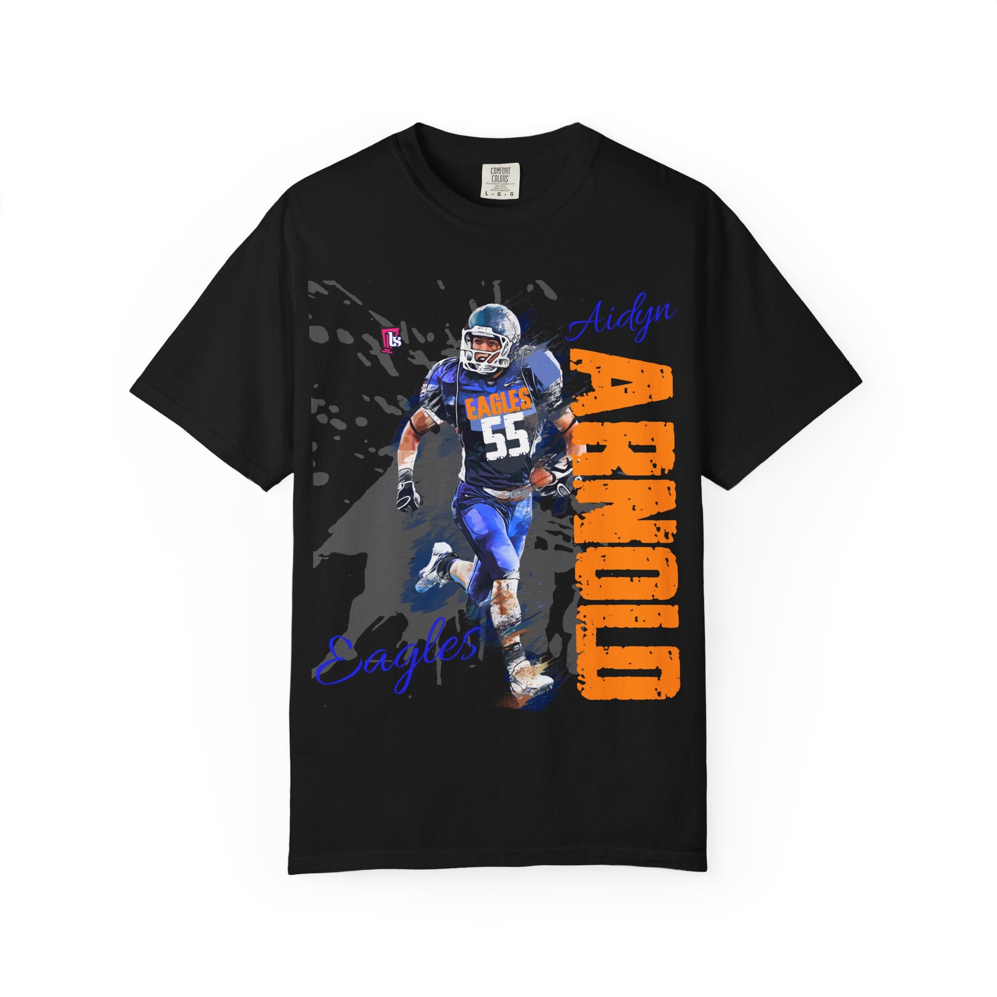 Customizable High School Football Player Name Tee Team Number Game Day Shirt