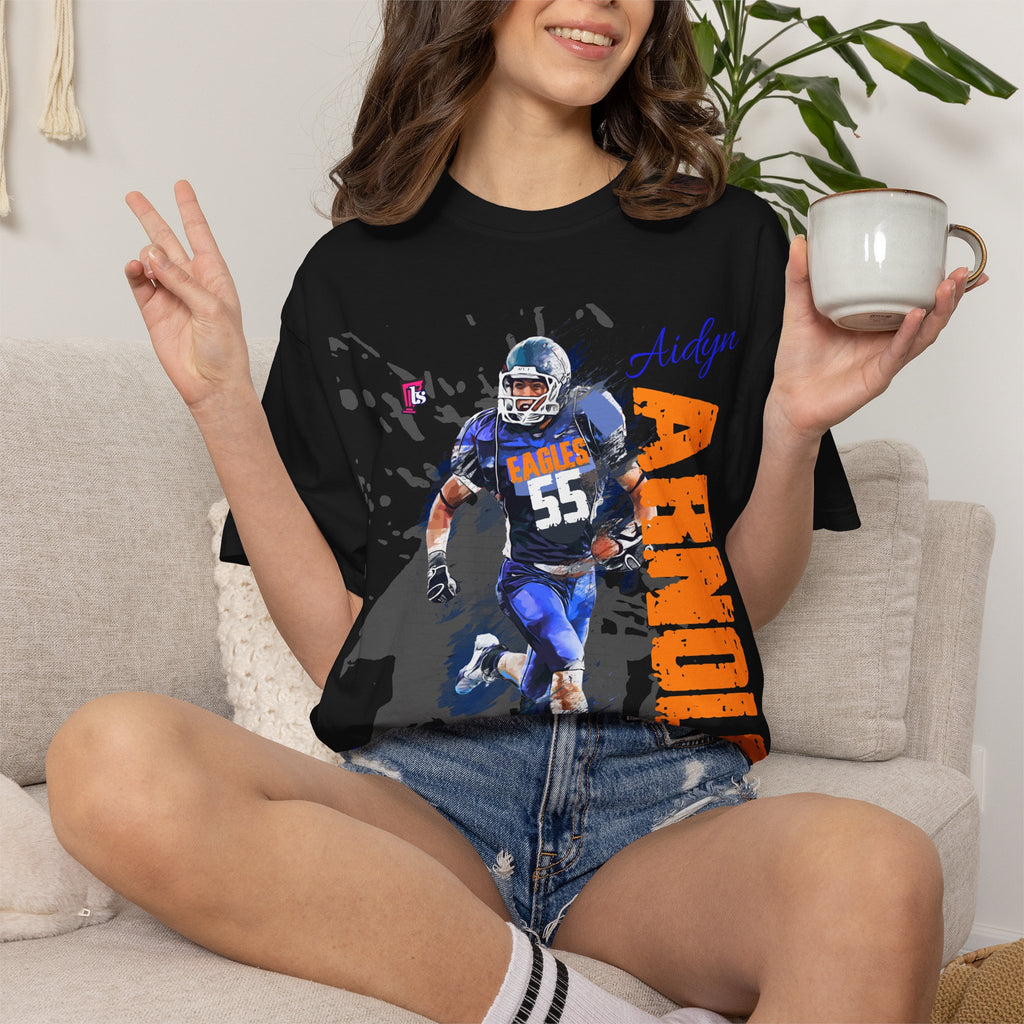 Customizable High School Football Player Name Tee Team Number Game Day Shirt