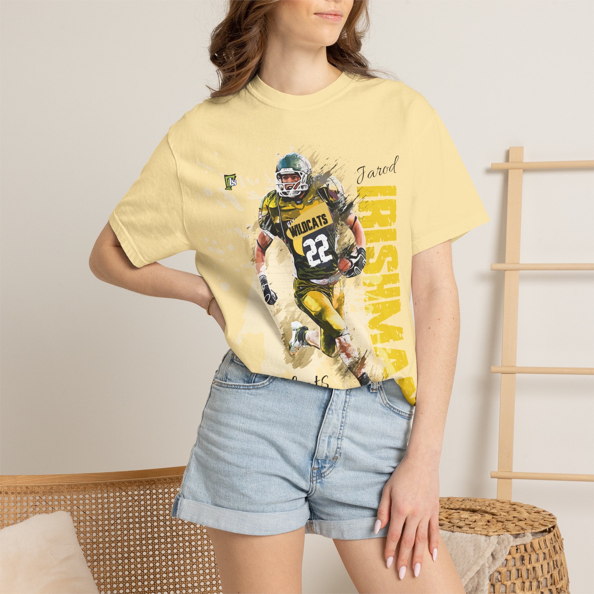 FOOTBALL SPIRIT SHIRT | Yellow & Black