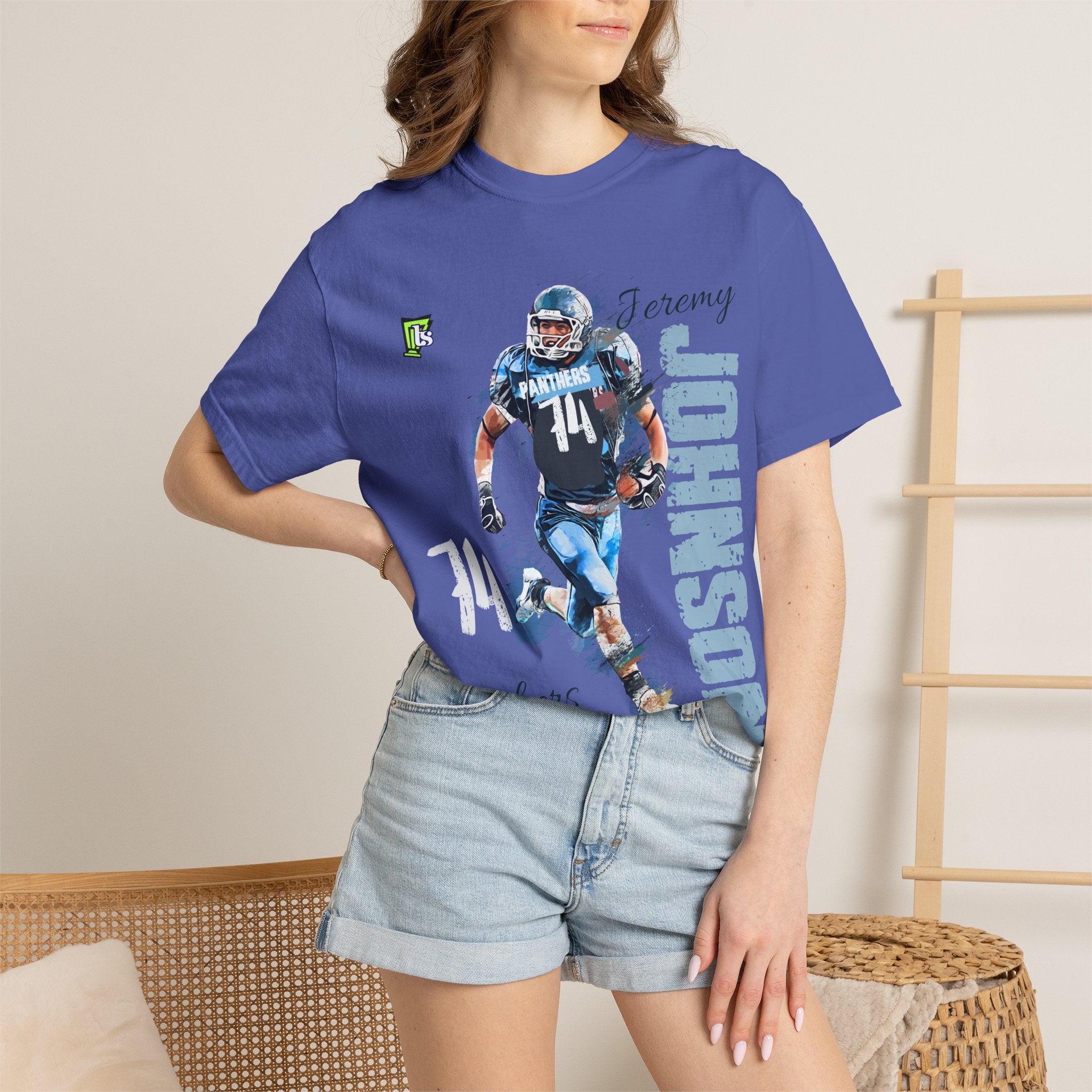 Football Spirit Shirt- Blue White & Navy