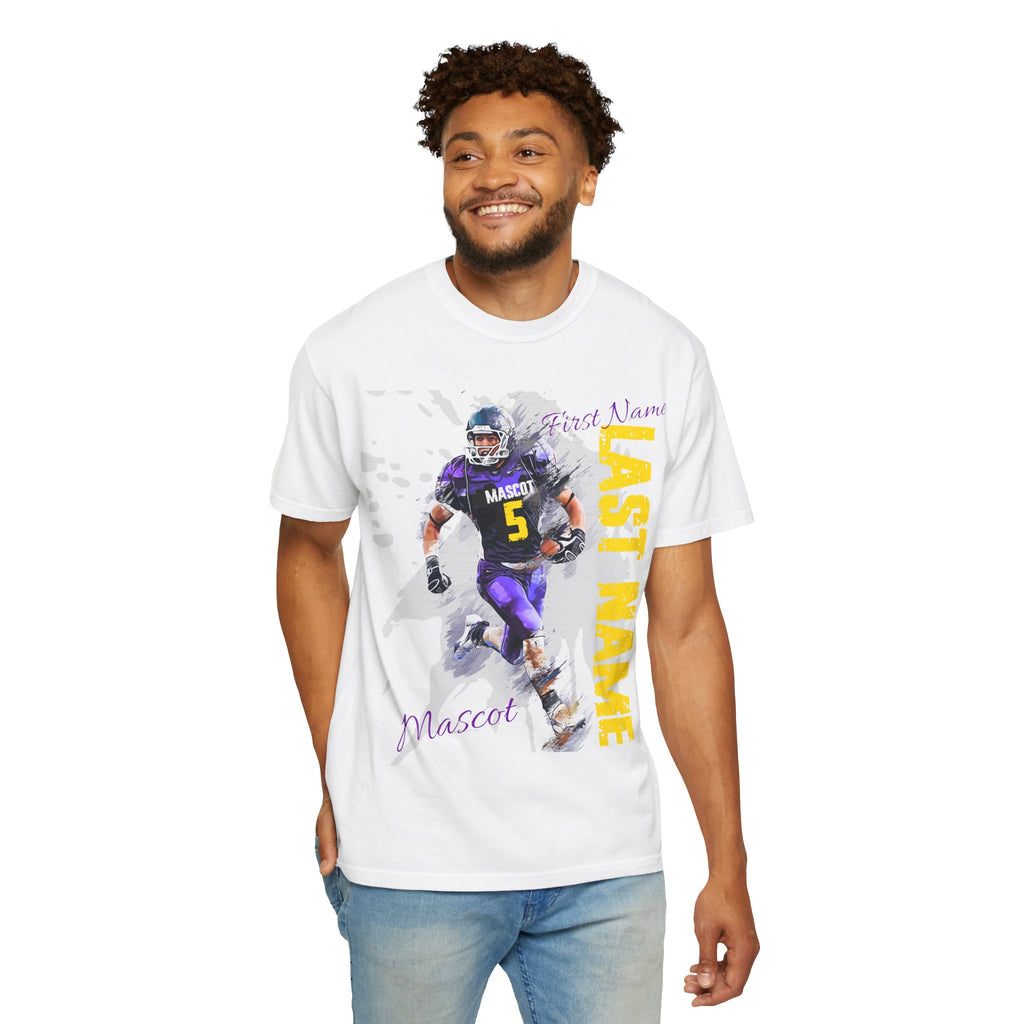 FOOTBALL SPIRIT SHIRT| PURPLE & GOLD
