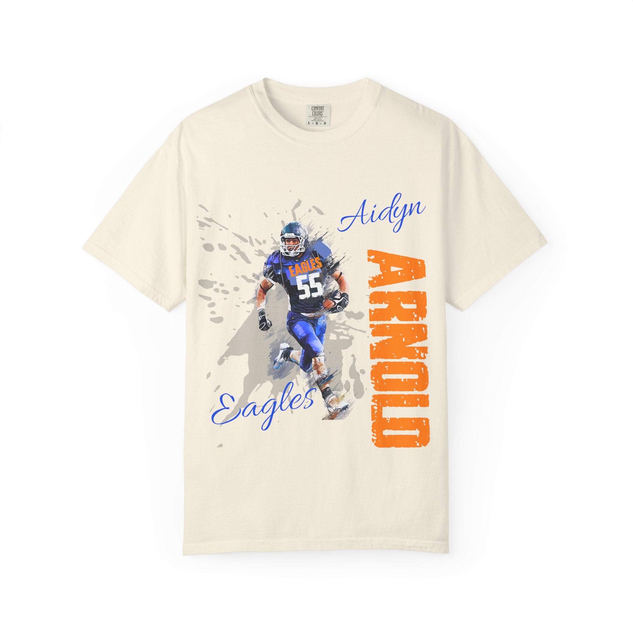 FOOTBALL SPIRIT SHIRT | BLUE & ORANGE