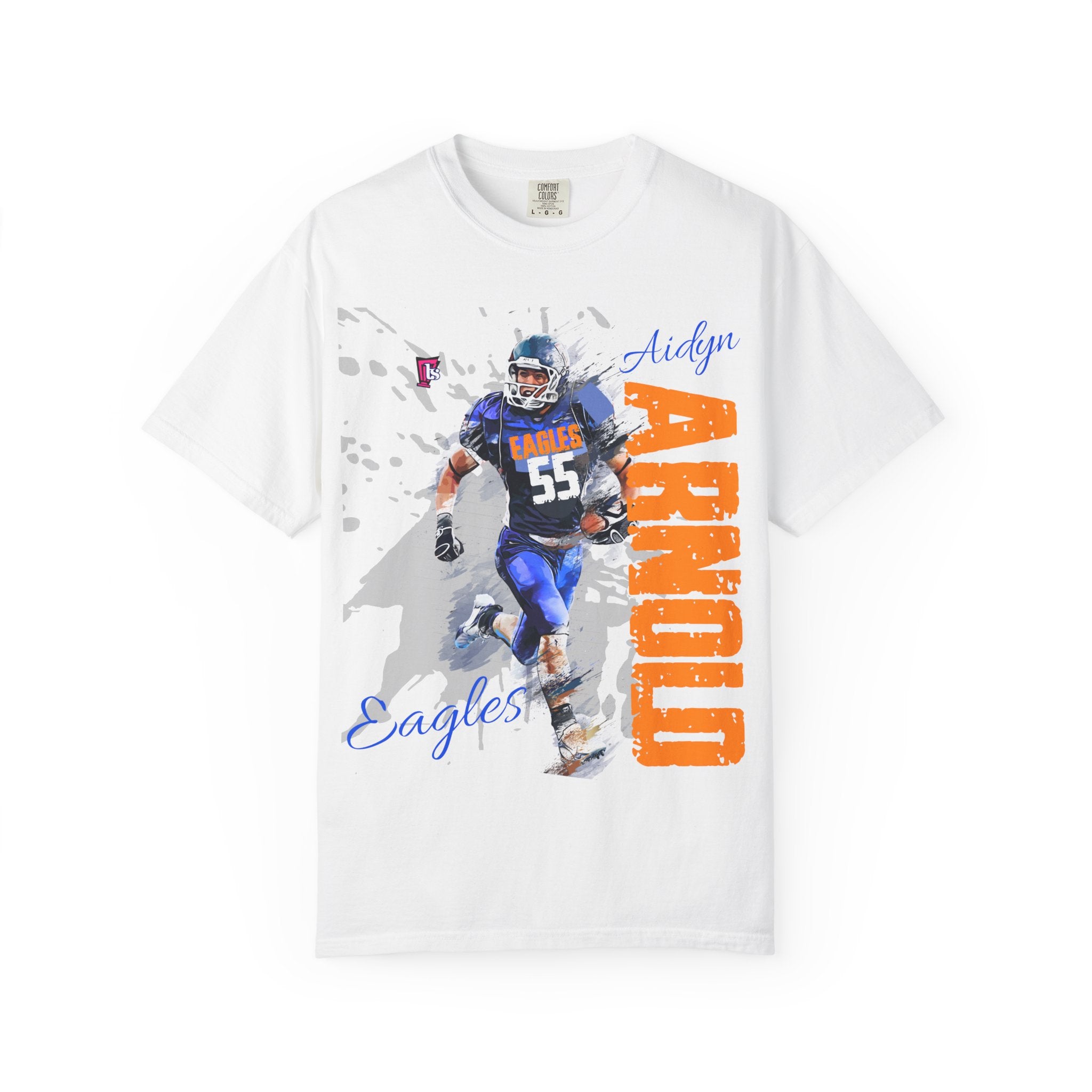 Customizable High School Football Player Name Tee Team Number Game Day Shirt