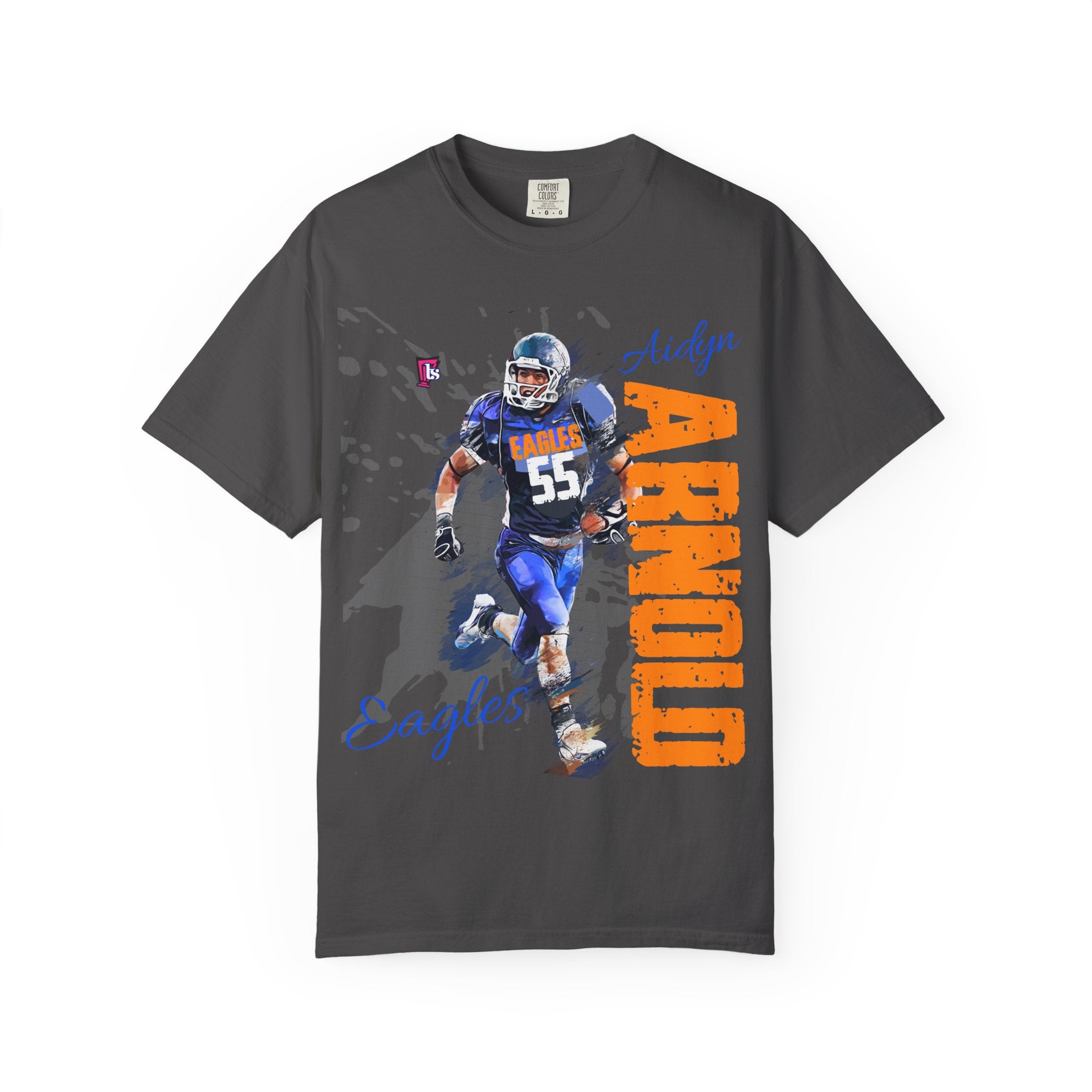 Customizable High School Football Player Name Tee Team Number Game Day Shirt