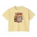 Football Mom Fuel Boxy Tee — Vintage Football Mom T‑Shirt