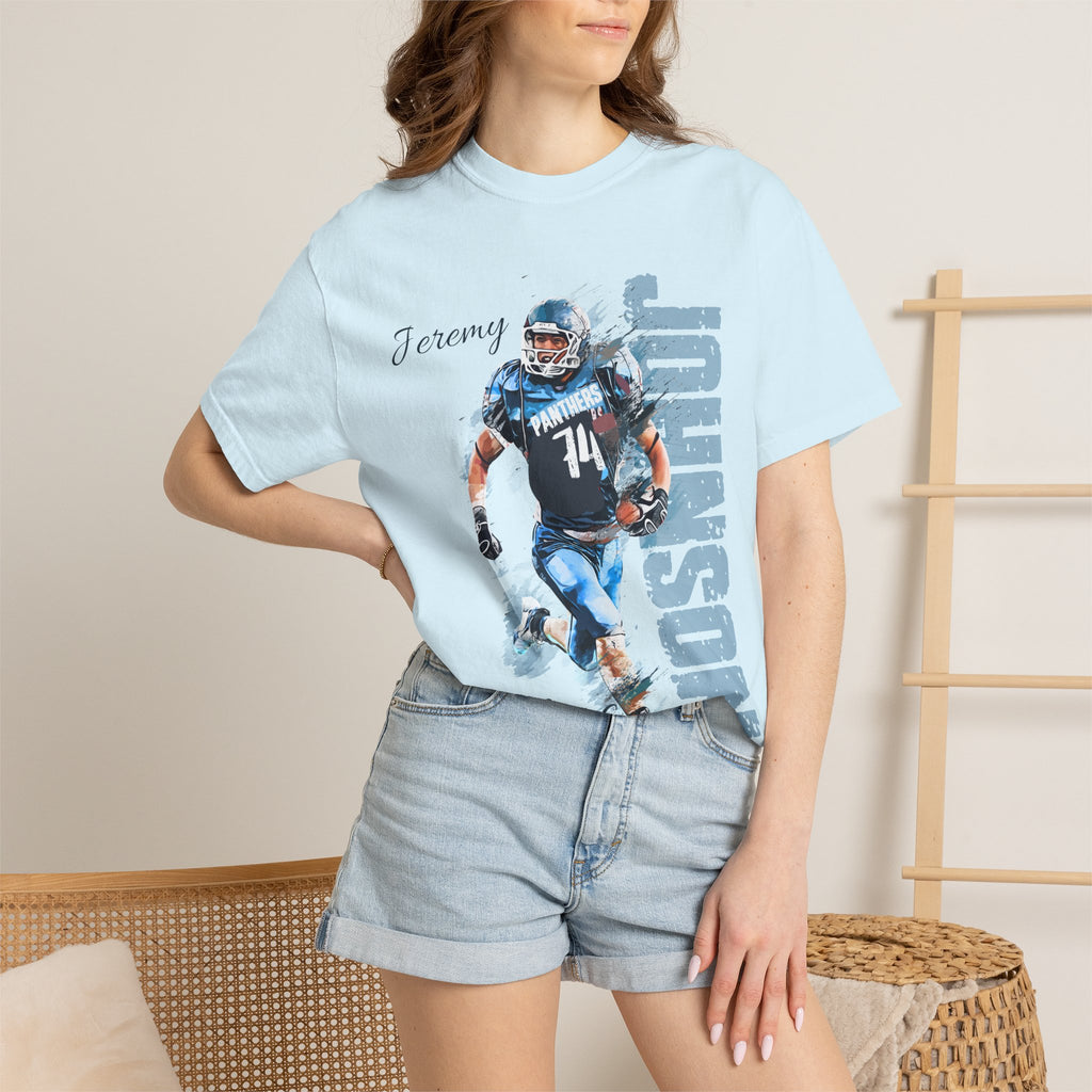 Football Spirit Shirt- Blue White & Navy