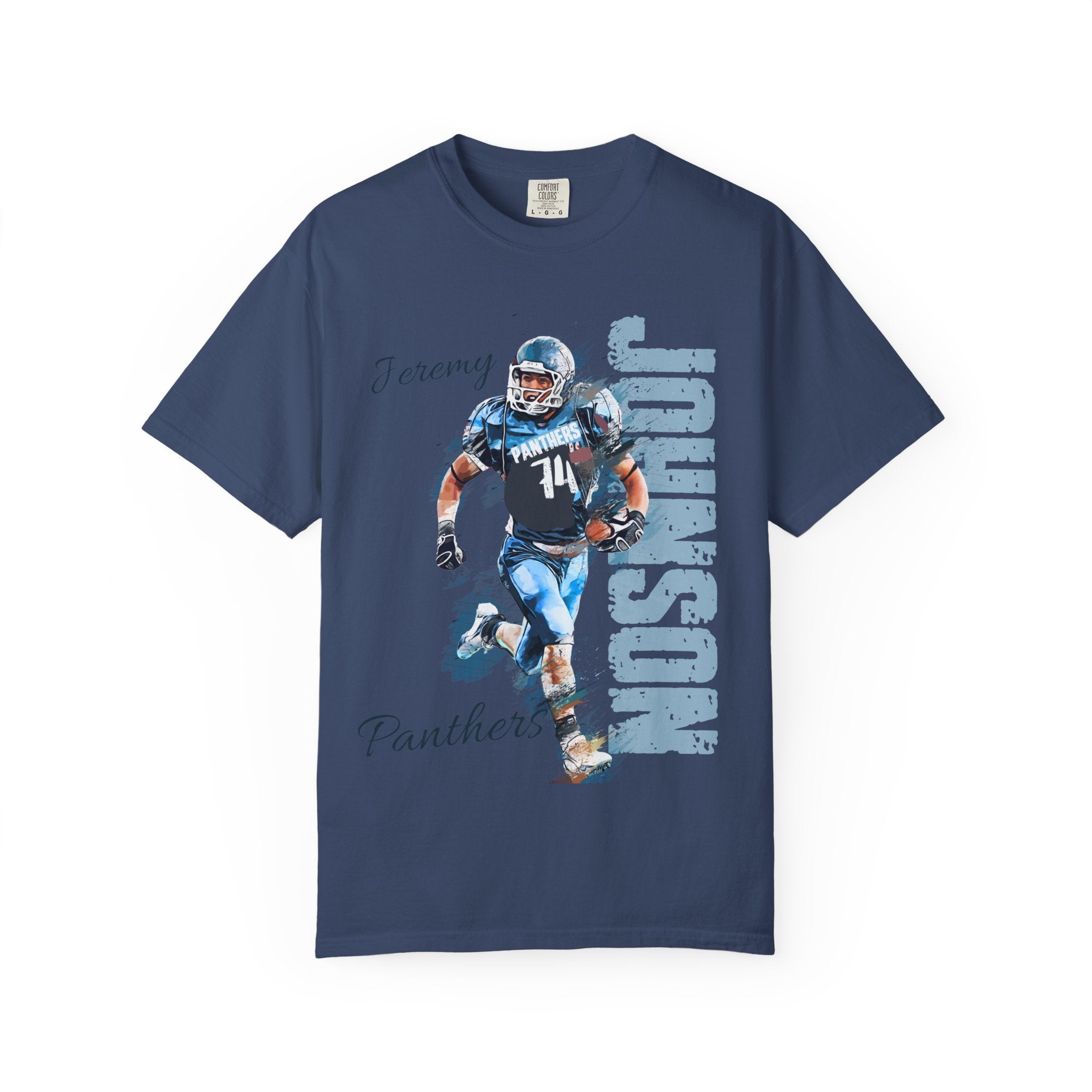 Football Spirit Shirt- Blue White & Navy