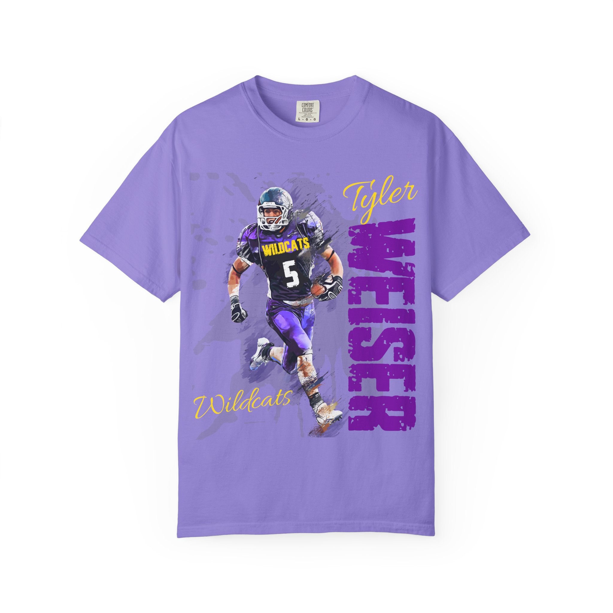 FOOTBALL SPIRIT SHIRT| PURPLE & GOLD