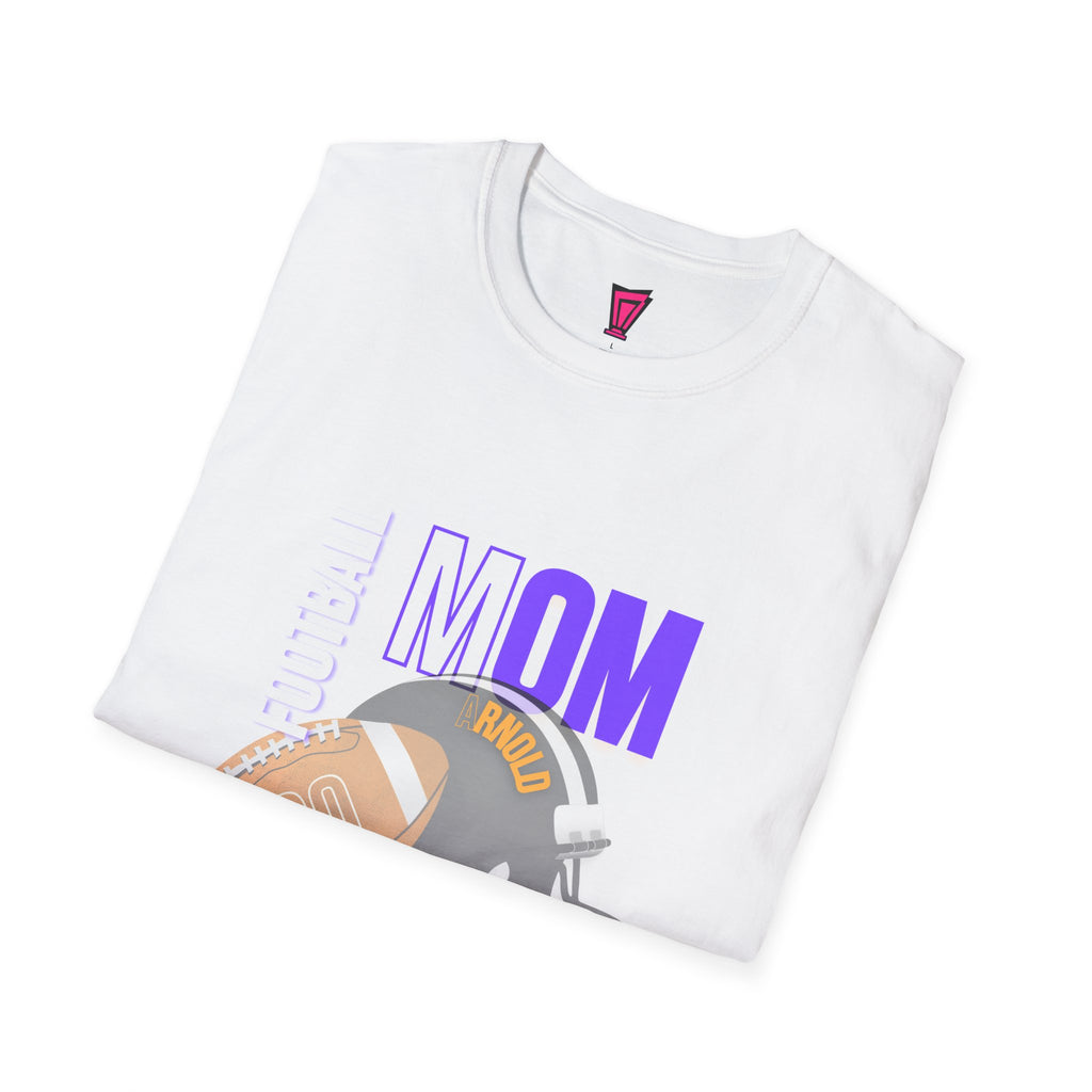 Football Mom T-Shirt — Personalized Team Helmet Wildcats Tee