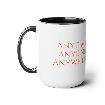 Two-Tone Coffee Mugs, 15oz - Team Spirit Apparel 