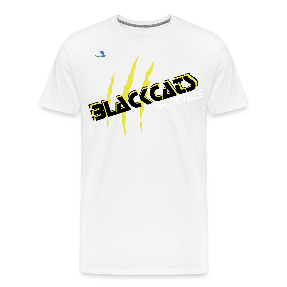 Goreville Blackcats Unisex Premium T-Shirt - white