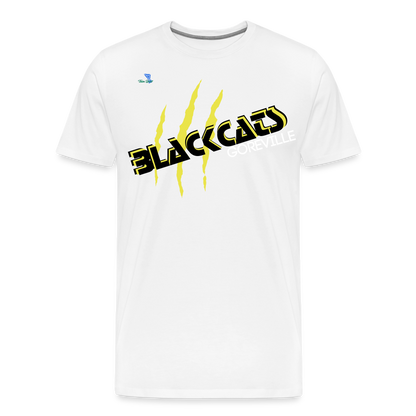 Goreville Blackcats Unisex Premium T-Shirt - white