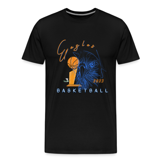 New Men's 2023 Vienna Eagles Basketball Premium T-Shirt - black