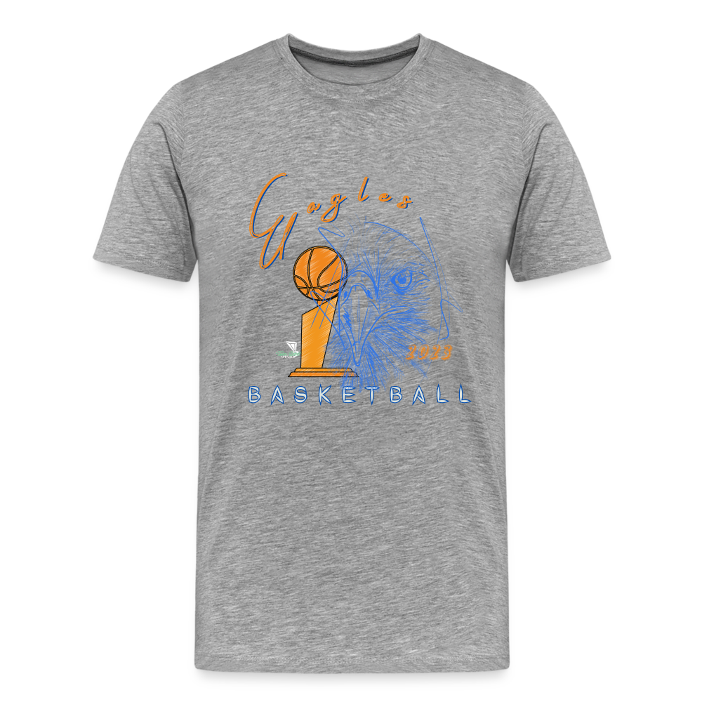 New Men's 2023 Vienna Eagles Basketball Premium T-Shirt - heather gray