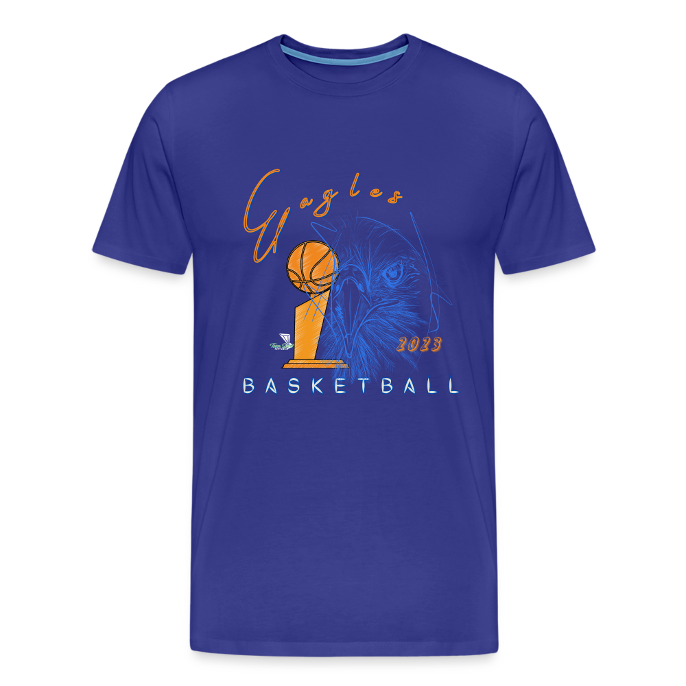 New Men's 2023 Vienna Eagles Basketball Premium T-Shirt - royal blue