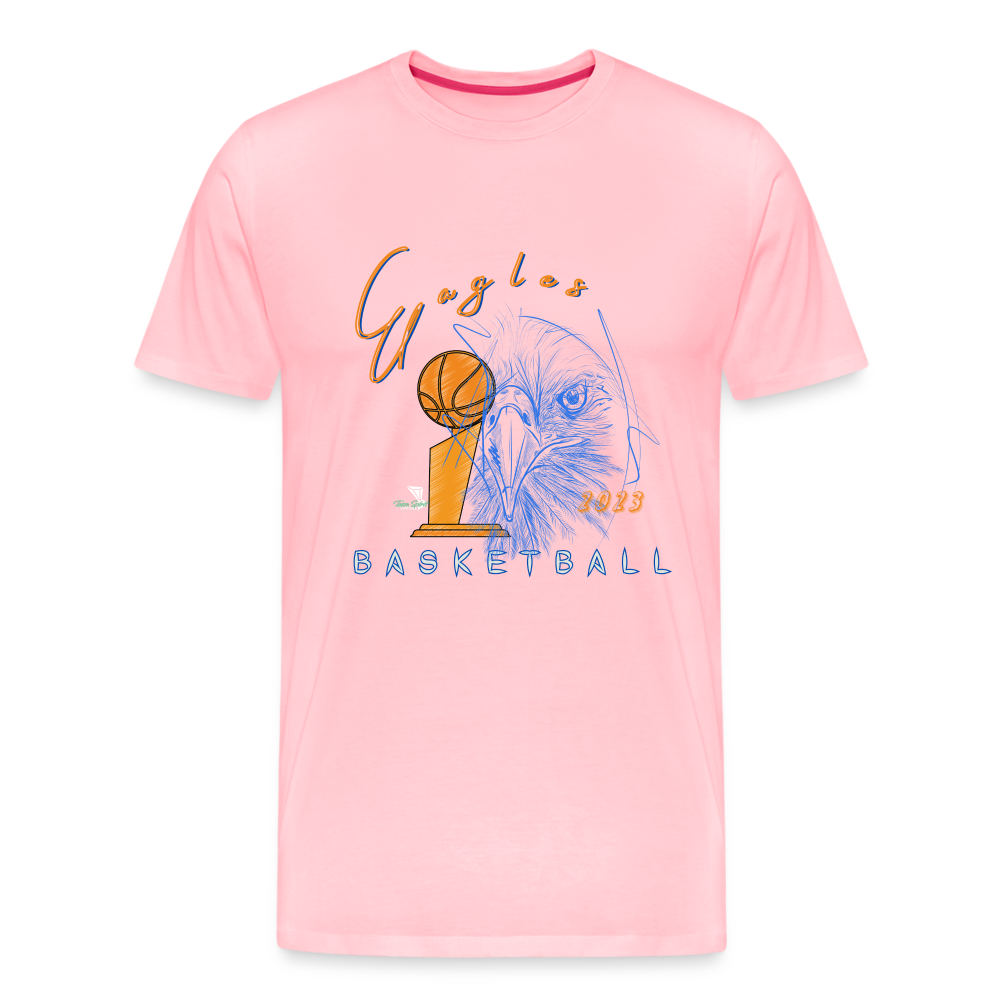 New Men's 2023 Vienna Eagles Basketball Premium T-Shirt - pink