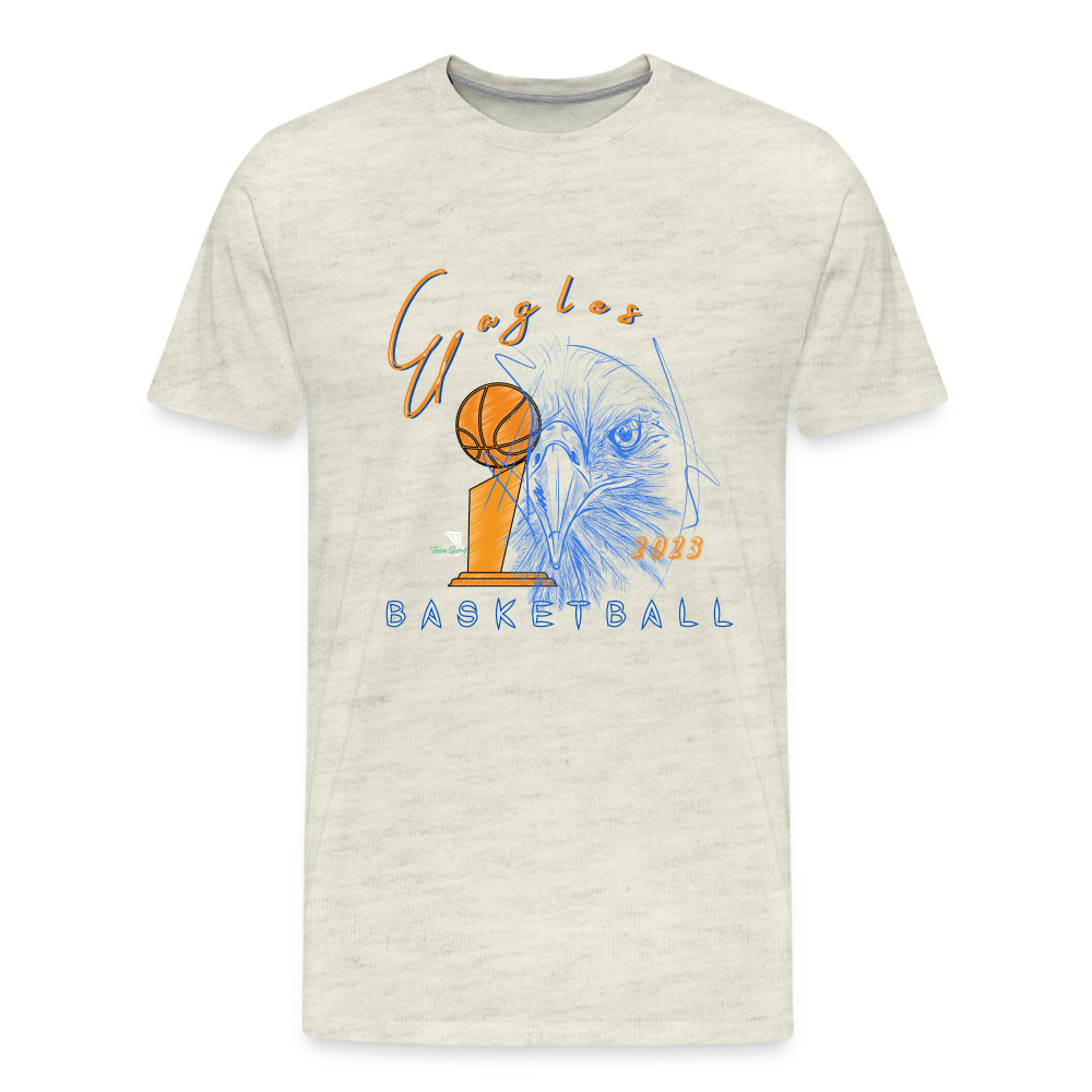 New Men's 2023 Vienna Eagles Basketball Premium T-Shirt - heather oatmeal