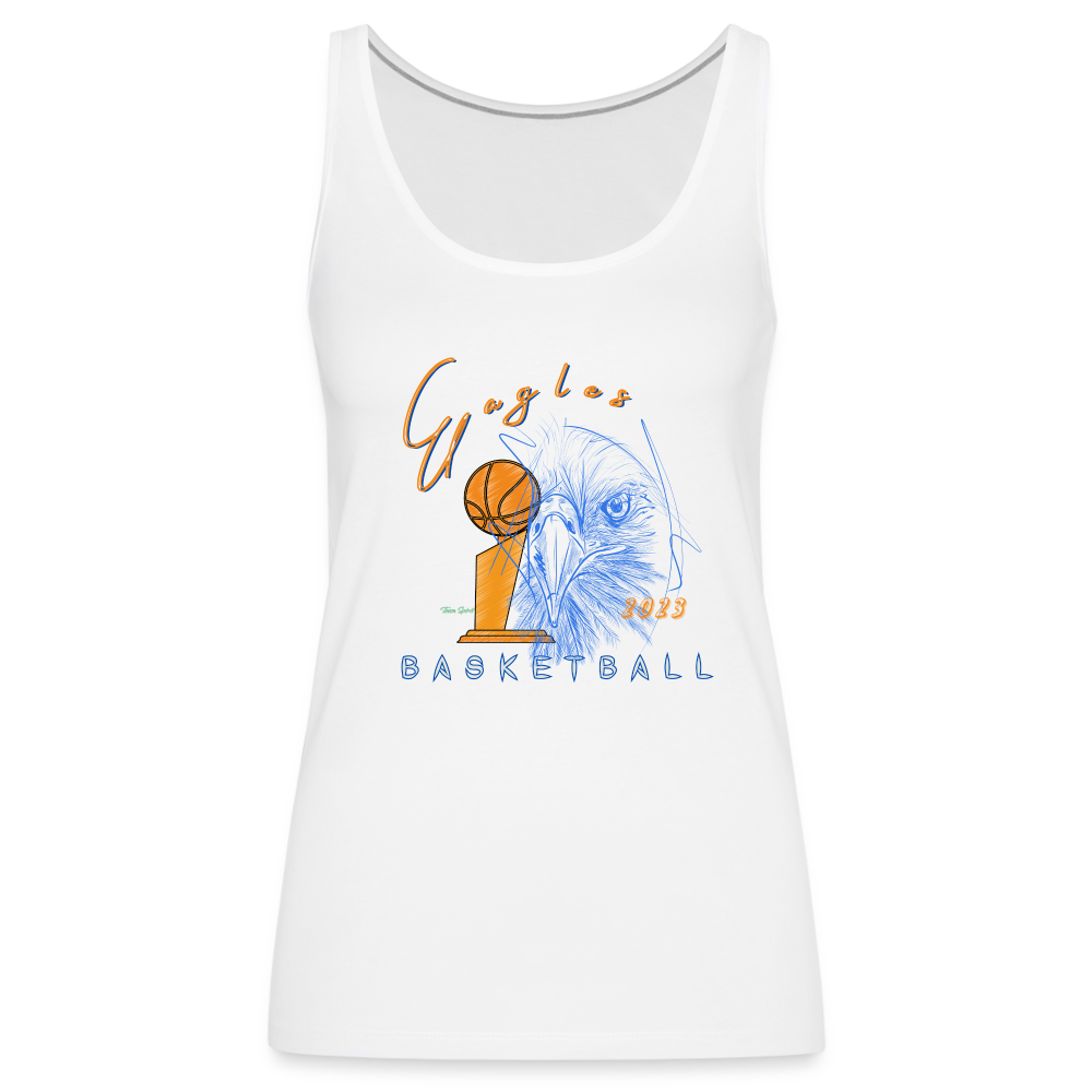 New 2023 Vienna Eagles Basketball Premium Tank - white