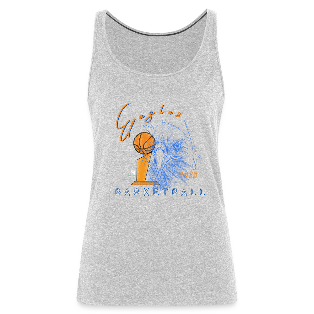 New 2023 Vienna Eagles Basketball Premium Tank - heather gray