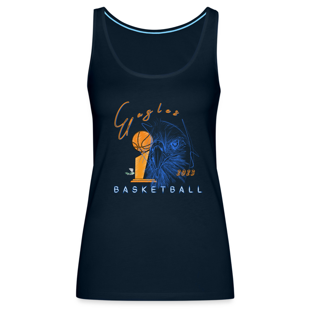 New 2023 Vienna Eagles Basketball Premium Tank - deep navy