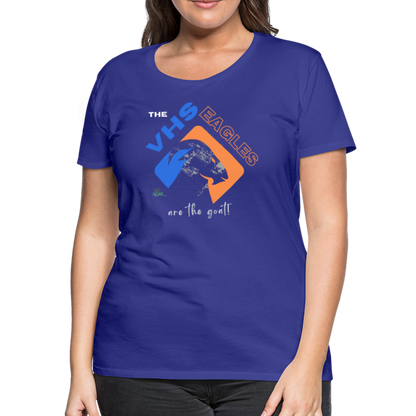 Vienna Eagles “The  Goat” Women’s Premium T-Shirt - royal blue