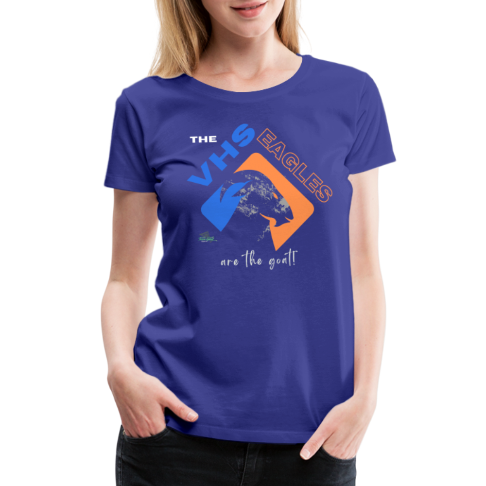 Vienna Eagles “The  Goat” Women’s Premium T-Shirt - royal blue